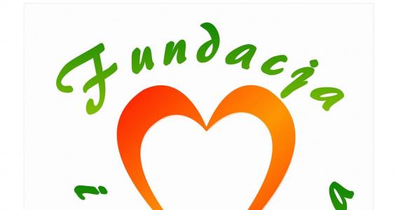 Logo - pomarańczowe serce nad nim zielony napis fundacja pod sercem napis inicjatywa jpg