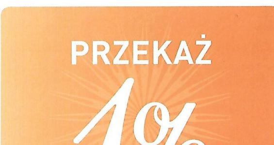 Biały napis na pomarańczowym tle - przekaż 1 %.jpg